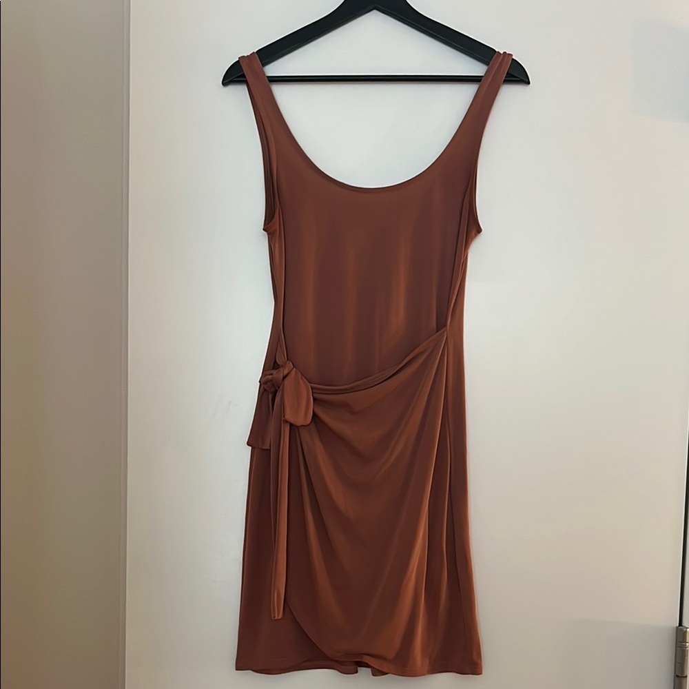 Elegant Bricj/ Brown Sleeveless Dress